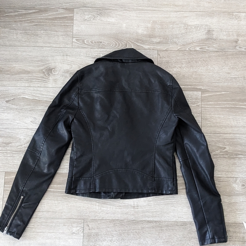 ONLY Women's Leather Jacket Size 34 - Picture 4 of 7